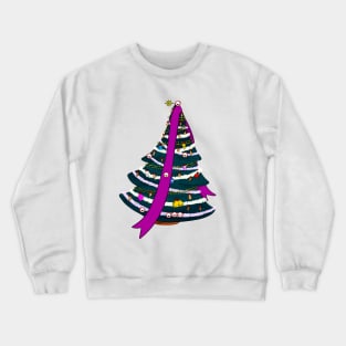 Xmas tree with cute Peppermint candy Crewneck Sweatshirt